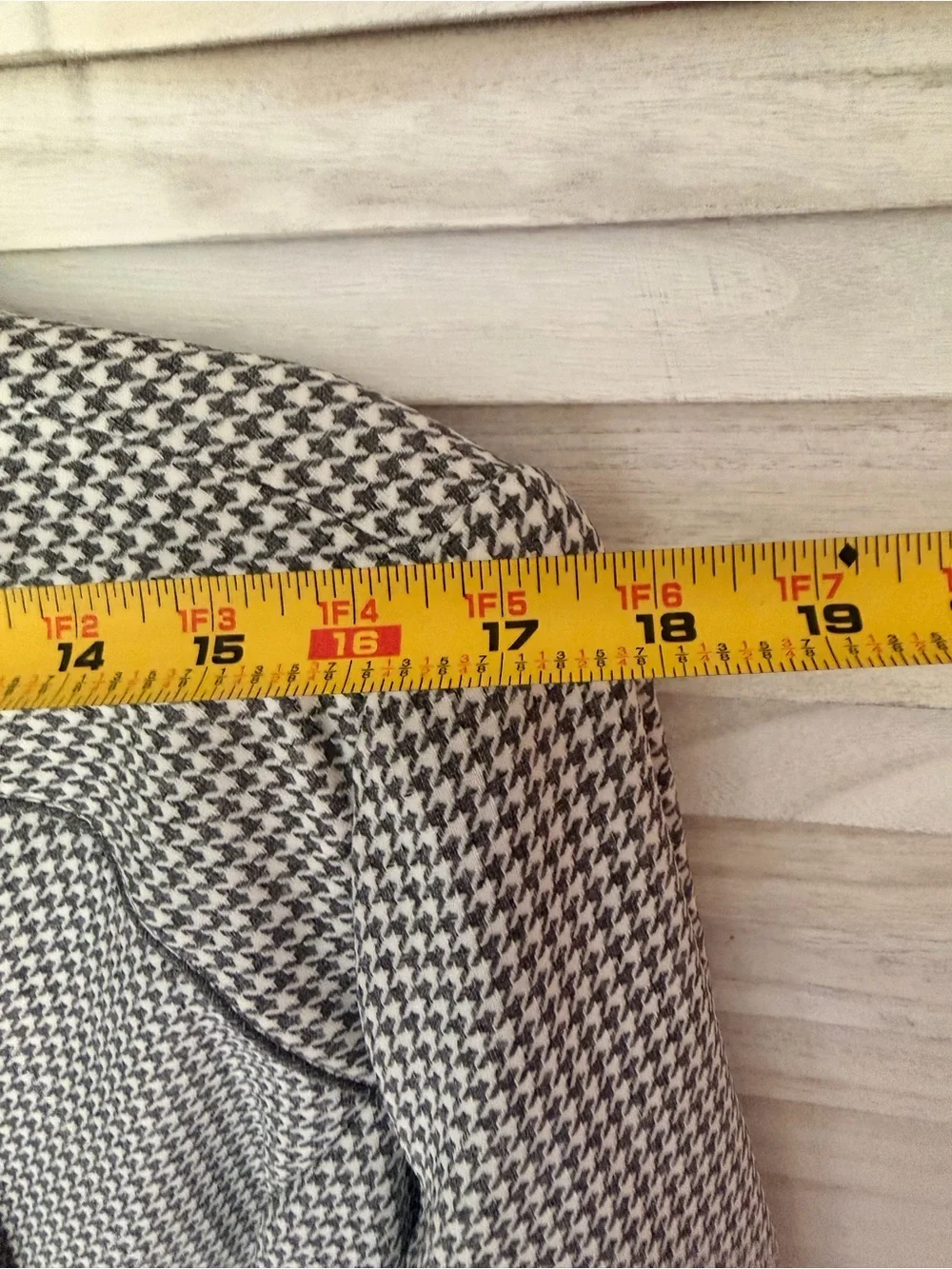 Merona Gray Glen Plaid Single-Button Blazer size 16